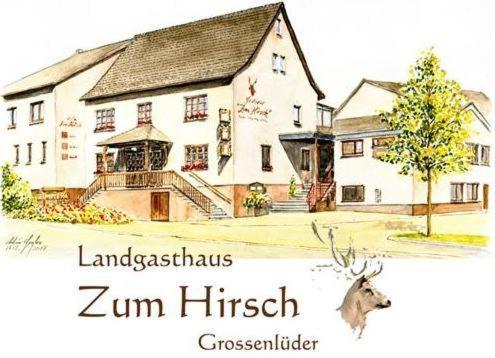 Großenlüder Hotel- Restaurant Zum Hirsch מראה חיצוני תמונה